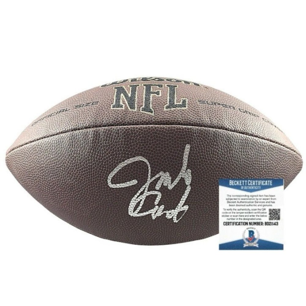 Jim Covert Signed NFL Football Chicago Bears HOF Beckett Proof Autographed BAS